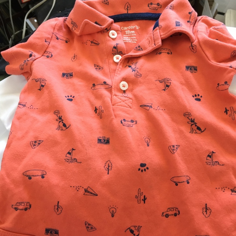 Carters short sleeved onesie 18 months